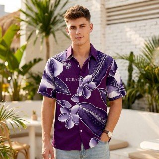Hot Sale Men Shirt Rayon Hand Painted Made in Bali